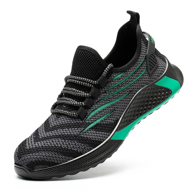 Men’s Lightweight Safety Shoes – Sporty Steel Toe Work Sneakers
